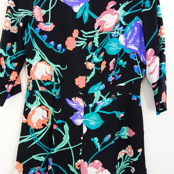 Silk Floral Romper, Size 4 - Picture 7 of 12